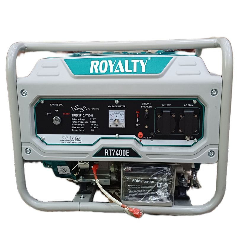 موتور برق بنزینی 4 کیلووات وات رویالتی مدل rt7400e